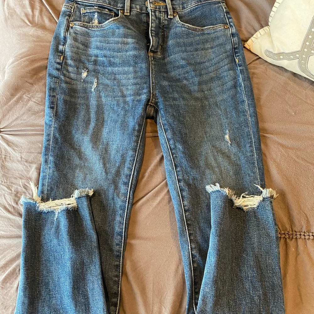 High waist skinny jeans